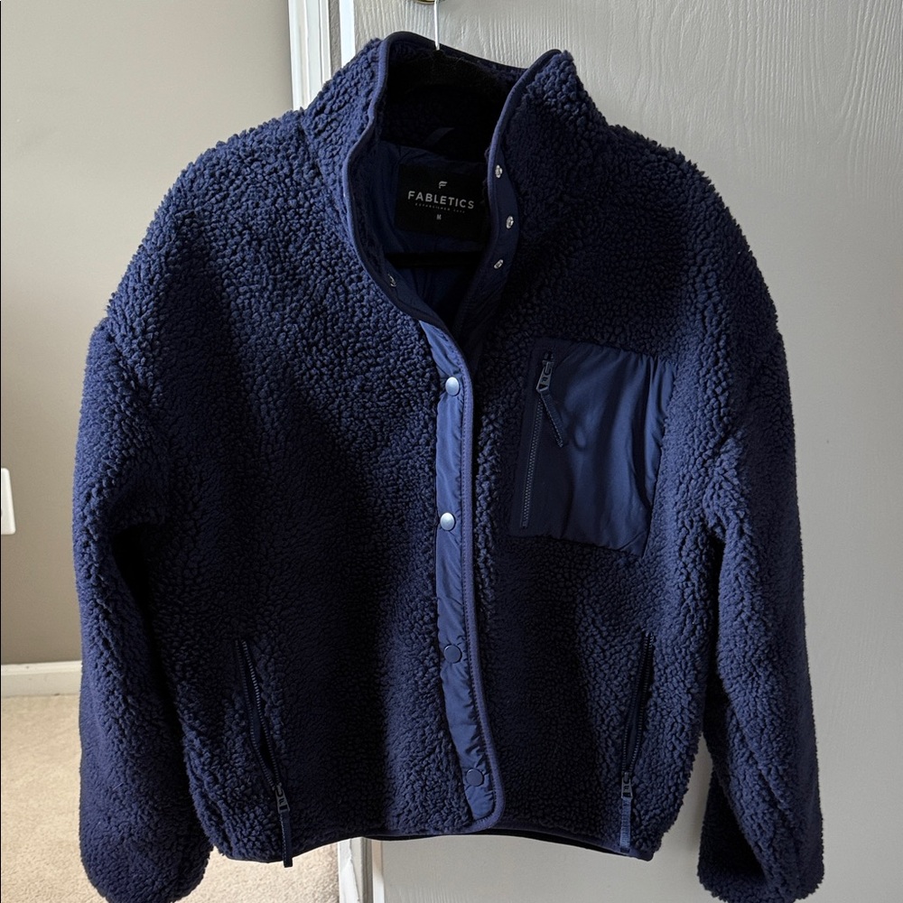Fabletics Deep Blue Sherpa Jacket